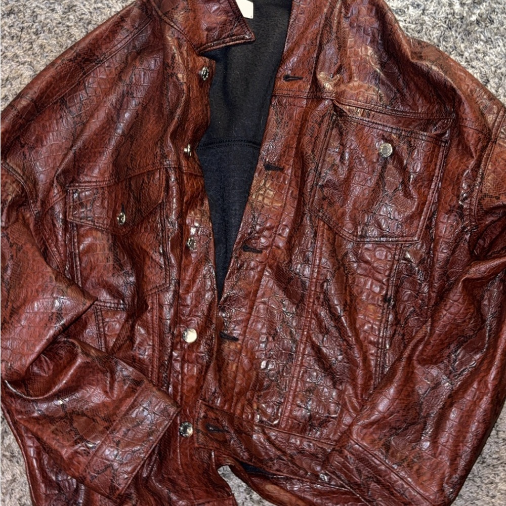 ASOS Textured Brown Jacket oversized fit but I’m 6,1 comes to waist